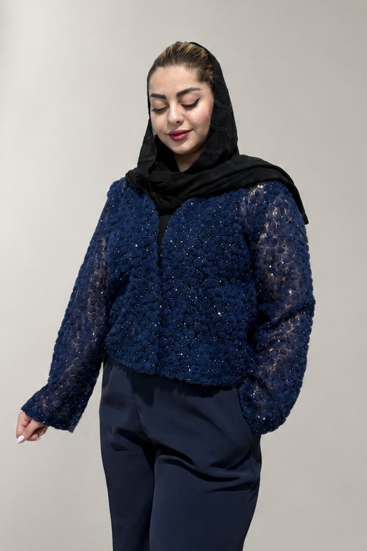 کت تور مجلسی سورمه ای